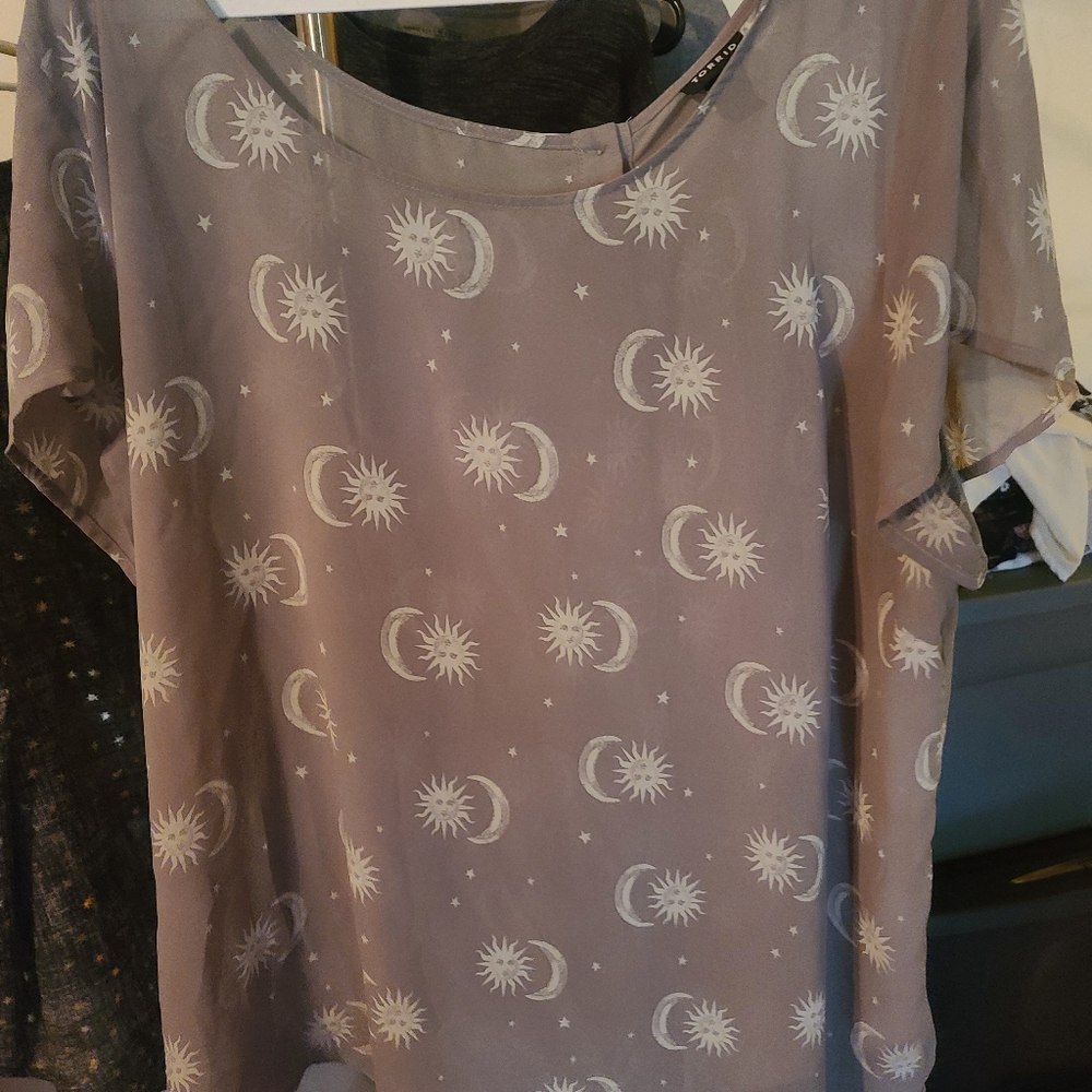 Torrid blouse moon and sun